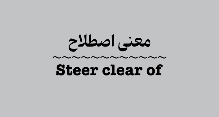 معنی اصطلاح Steer Clear Of + ویدیو