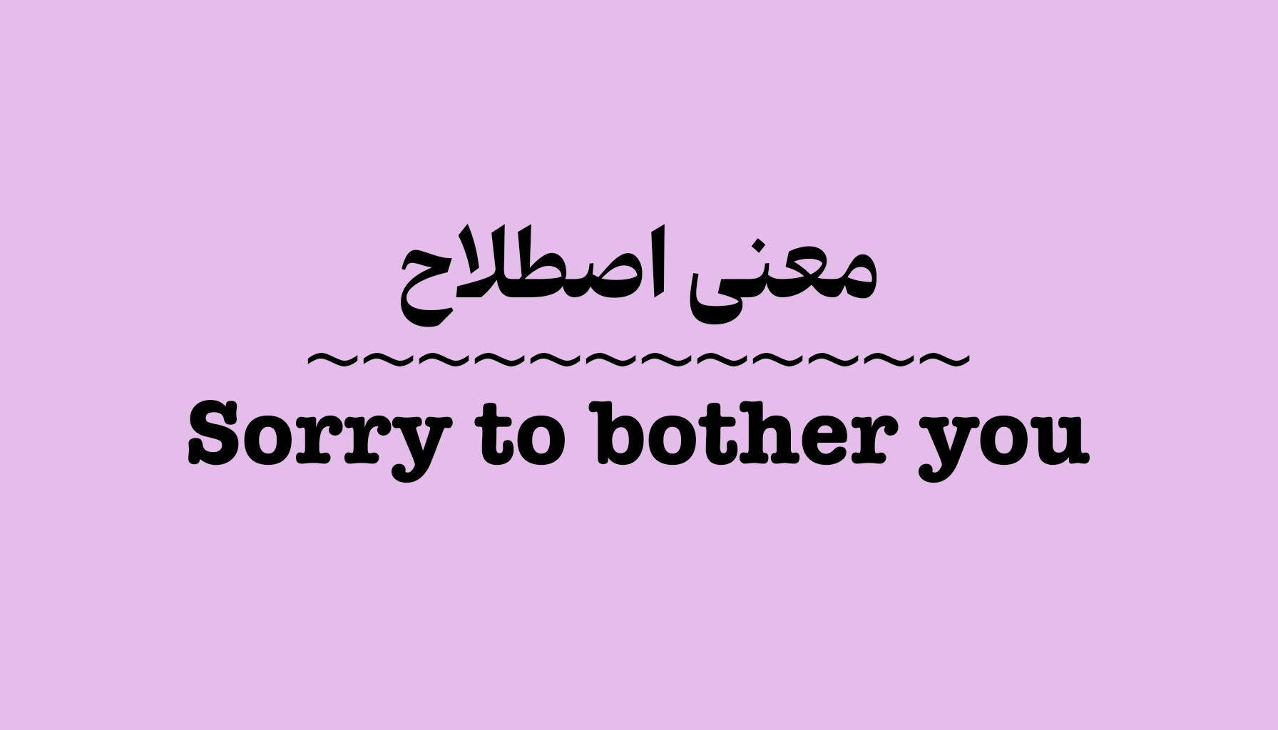 Sorry to Bother You اصطلاح