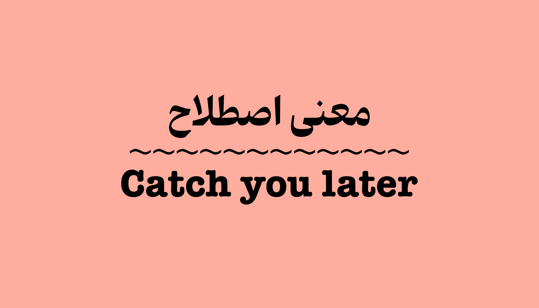 معنی و کاربرد Catch You Later